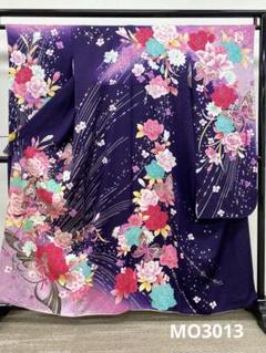 振袖 豪華 金彩 銀彩 銀通し 刺繍 蝶 薔薇 身丈157cm 撥水加工済
