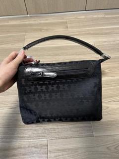 極美品 HAMANO ハマノ 傳濱野 ハンドバッグ ジャガード織
