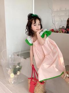 SALE肩フリルワンピース150cm