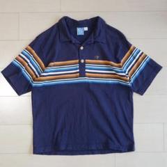 【vintage】80s Ocean pacific レインボーポロシャツ
