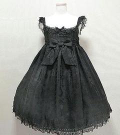 美品 ゴスロリワンピースゴシックロリィタAND ROMEO黒ロリ原宿
