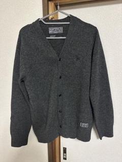 NEIGHBORHOOD リブ編みカーディガン M グレー