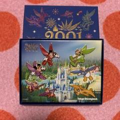 東京ディズニーランド 2001年 カウントダウン ピンバッジ セット 2000年から2001年 カウントダウン 東京ディズニーランド 配布