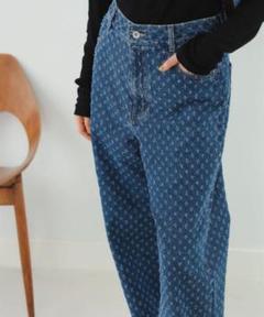 Ray BEAMS / ジャカード デニムパンツ　24SS サイズ0