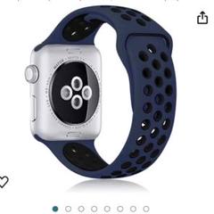 コンパチブル Apple Watch ソフトシリコンバンド　ダークブルー
