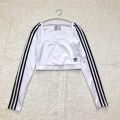 y2k adidas ベロア生地短丈トップス　平成ギャル00s ネイビーブルー 00s archive y2k adidas アディダス 平成ギャル - メルカリ