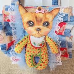 牡*❁様 コヤンイサムチョン　ハンドメイド　うさちゃん丸底トートバッグ　ルミちゃ コヤンイサムチョン♡うさぎ着ぐるみルミちゃんのいちごフリル