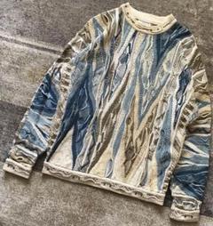 最高のカラー配色 芸術 COOGI クージー 3D コットン ニット セーター