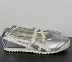 Onitsuka Tiger シルバーバレエシューズ24cm 2025年最新】Onitsuka Tiger レディース フラットシューズ