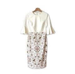 TED BAKER フレアスリーブ 花柄ワンピース - メルカリ