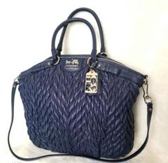 【極美品】オールドコーチ マディソン ビジネスバッグ ショルダーバッグ ネイビー COACH コーチ ショルダーバッグ マディソン ネイビー 濃紺