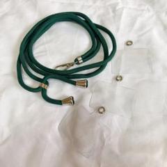 ❣️人気❣️緑色ロープ ネックストラップ　スマホストラップ