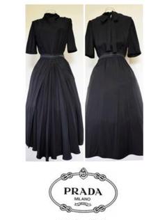 最終お値下げ‼️ PRADA プラダロゴロングドレスワンピース 38