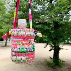 世界でひとつのカラフルペットボトルホルダー 水筒カバー ベビー ズパゲッティ