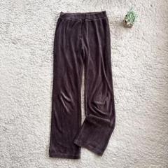 【GIANNI LO GIUDICE】コーデュロイ風パンツ パープル 総ゴム S