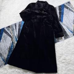 極美品✨シェアードミンク　高級毛皮　ロングコート　裏地総柄　レオパード　ゆったり 本物 極上品 サガミンク 極希少 メンズライン 最高級シェアード