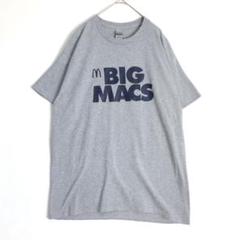3027　BIG MACS マクドナルド　ビッグマック　企業T　Tシャツ　グレー