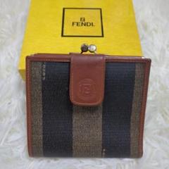 美品　FENDI フェンディ　ペカン　折財布　がま口 Yahoo!オークション -「フェンディ がま口財布」の落札相場