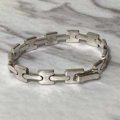 vintage gucci H link bracelet 925 Italy