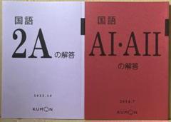 公文 くもん 国語 2A 、A1A2 解答書