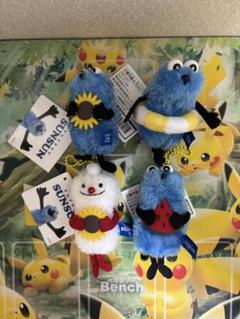 パペットスンスン　ぬいぐるみマスコット Summer ver. 4種セット
