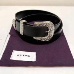 EYTYS 黒レザーベルト ストーン付き 元値21,175円 EYTYS 黒レザーベルト ストーン付き 元値21,175円 - メルカリ