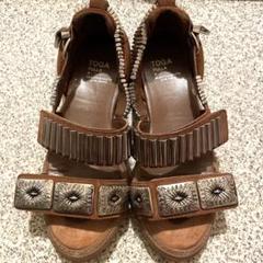 TOGA PULLA BEAUTY&YOUTH 茶 スニーカーサンダル 38