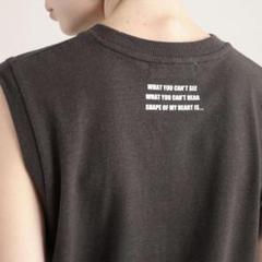 SACRA◉HEMP COTTON JSY BACK LOGO TOP
