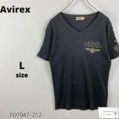 訳あり Avirex アヴィレックス Tシャツ カットソー ミリタリー ロゴ入り
