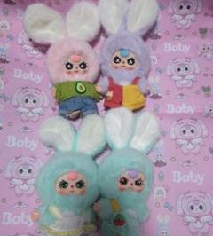 babythree ミニマカロン　きら目　4セット babythree キラ目 ミニミニマカロン 黄緑 緑 青緑 うさぎ 50