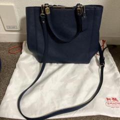 COACH ネイビー ショルダーバッグ