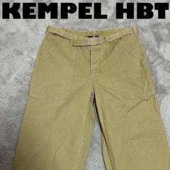 EU製KEMPELバックルベルト付き ケンペル　ヘリンボーンワークパンツ 七分丈のサムネイル