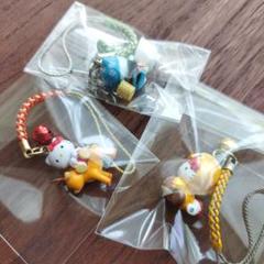 キティちゃんストラップ　3点まとめ売り