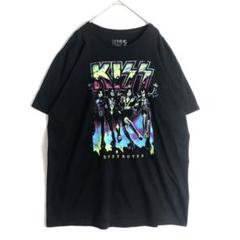 3161 KISS キス バンT Tシャツ ビッグプリント 黒