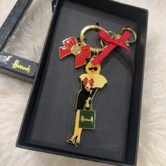 新品、レア】英Harrods イースターエッグモチーフレザーキーホルダー