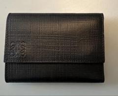 LOEWE ブラック 三つ折り財布