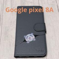 Google pixel 8a ケース　スマホケース　手帳型　ブラック