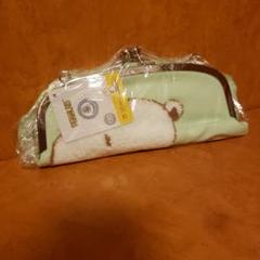SNOOPY　スヌーピー　サガラ刺繍　がま口ショルダーバッグ　ミントグリーン
