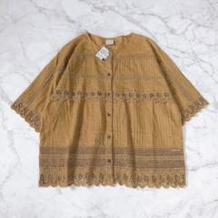 タグ付き未使用♡ ツハルバイサマンサモスモス　レースピンタックブラウス　インド綿のサムネイル