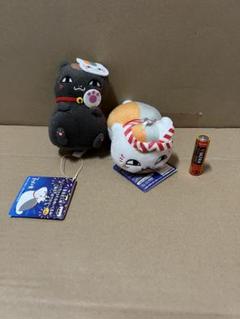 夏目友人帳 カバンに 縁日へおでかけ ニャンコ先生 黒ニャンコ 2種セット