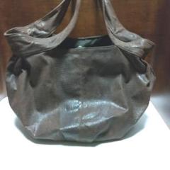 Cachellie レザー バッグ ブラウン 型押し