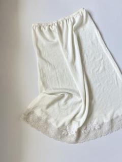 USA製　スカート　レース　古着　OLD DIOR ヴィンテージ　白　フリル