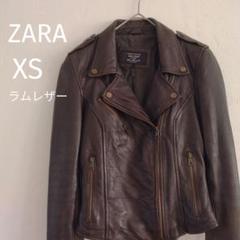 ZARA WOMEN ラムスキン ノーカラーライダース S レッド 未使用品 楽天市場】ZARA ダブルライダース ザラ 羊革 ラムスキン 【中古