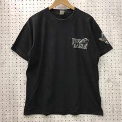 アジア古着 FLYBEANS バイカー ロックイーグル 半袖ビッグプリントT