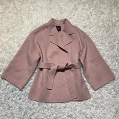 Theory Belt Wool-Cashmere New Divide Double Face Fabric Coat