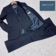 ✨美品✨ ORIHICA オリヒカスリーピーススーツ ブラック　ストライプ　A6