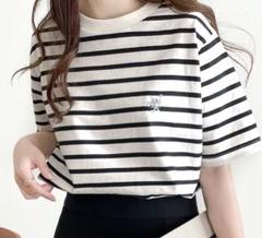 Java ボーダー半袖Tシャツ