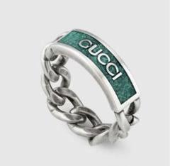 グッチ GUCCI インターロッキングGリング SV925/ターコイズ
