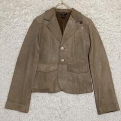 DIESEL レザージャケット ベージュ S オシャレ テーラードジャケット