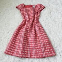 極美品Rene basic ルネ　フリル　ワンピース　ピンク Reneのワンピース （Rene(ルネ) / ワンピース/ジャケット